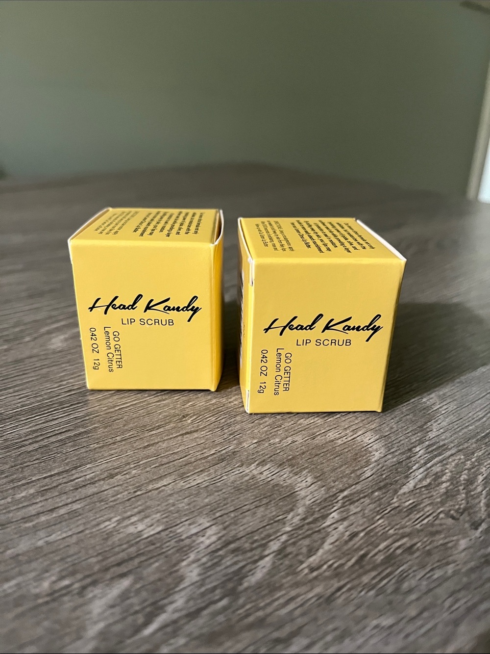 Head Kandy 💜  Lemon Citrus Lip Scrub Set of 2